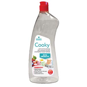 Cooky/Куки, нейтральное ср-во для мытья посуды, 1 л