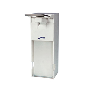 Дозатор для мыла с локтевым приводом,евробутылка, 1л,  Jofel AC14000, пластик