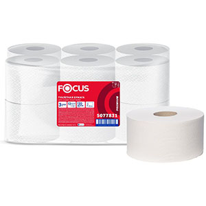 Туалетная бумага 120м Focus 3сл, 5077831