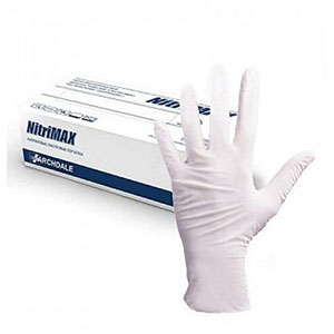 Перчатки нитриловые Nitrimax, белые, 100 шт/уп, L