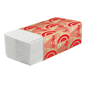 Полотенца бумажные листовые Focus VV, 200л, 2сл, 5049974, H3