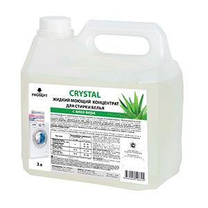 Crystal/Кристал, жидкий моющий концентрат для стирки с ароматом алоэ, 3л