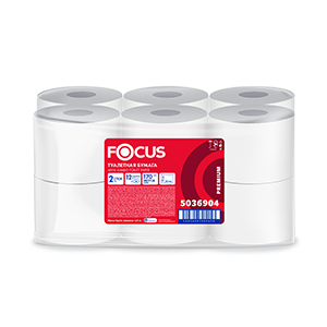 Туалетная бумага Focus mini 170м, 2 сл, 5036904
