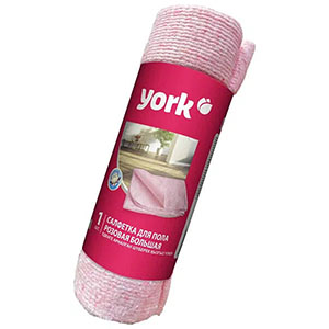 Салфетка для мытья пола в рулоне Йорк, розовая, 60*75см, 2228