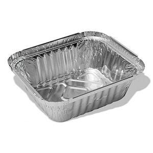 Алюминиевые боксы 0,5л, 12*15*4см, 10шт/уп