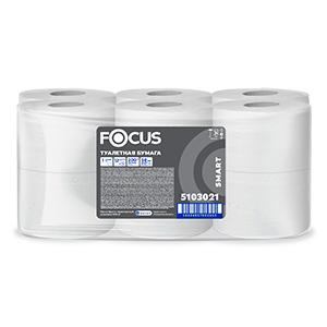 Туалетная бумага Focus Smart 200м, 1сл, 5103021